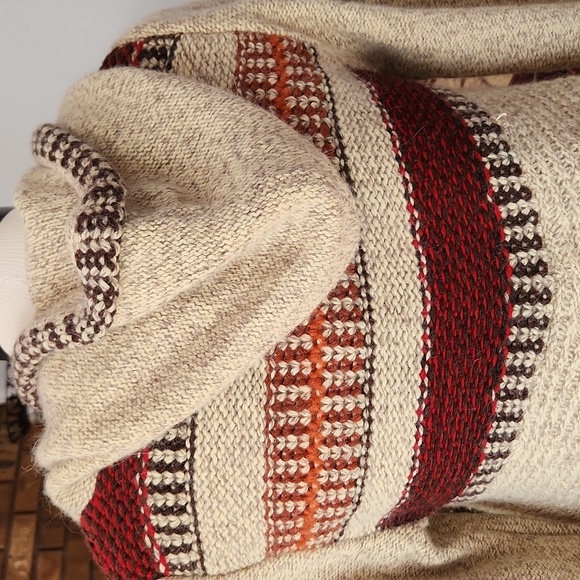 Free People cardigan wool angora blend single button closure Boho  tan brown - Picture 6 of 16